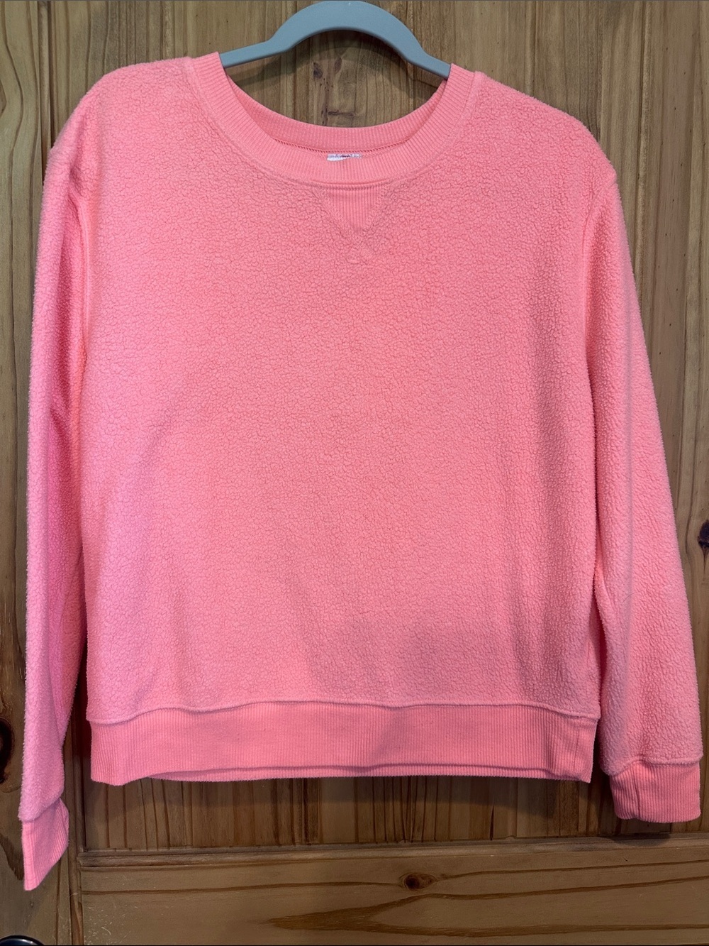No Boundaries Pink Coral Crewneck Sweater